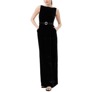 Trina Turk Womens Vedda Silk-Blend Maxi Dress